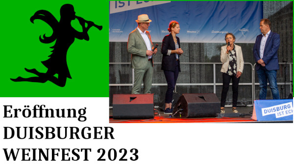 Duisburger Weinfest 2023: Erffnung